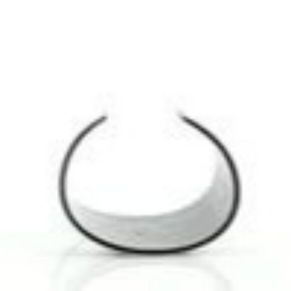 Authentic CHANEL CC Cuff Logo 05V Vintage Bracelet Bangle Black White Wide - Picture 7 of 8